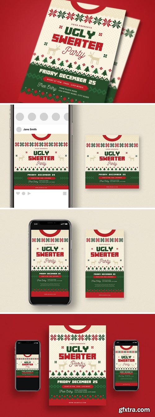 Ugly Sweater Christmas Party + Social Media