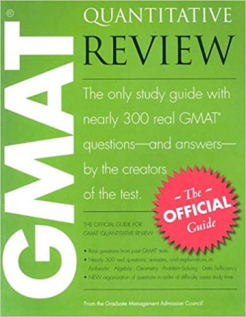  The Official Guide for GMAT Quantitative Review 