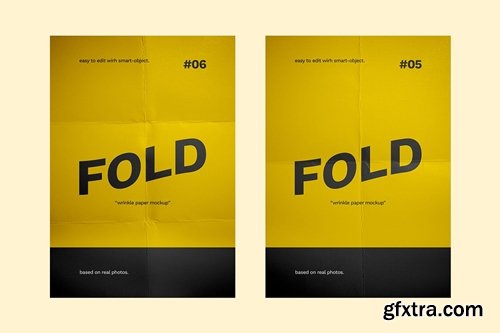 Flyer Paper Fold Mockup