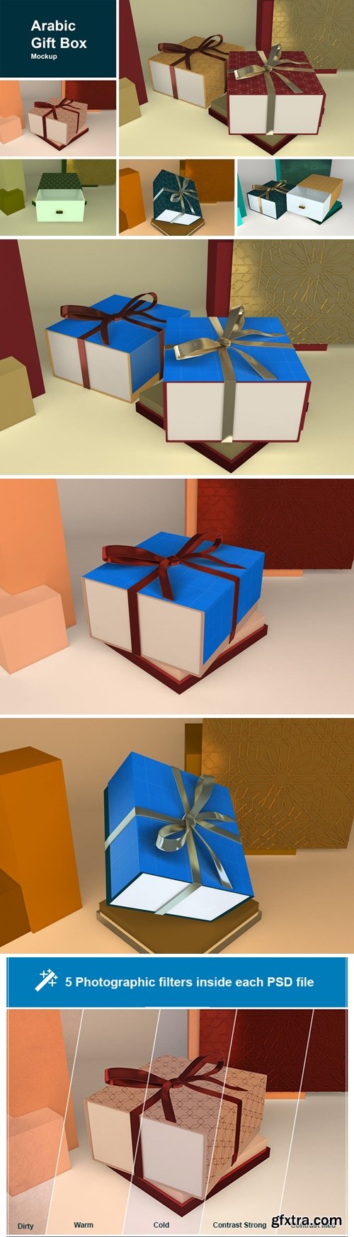 Arabic Gift Box Mockup