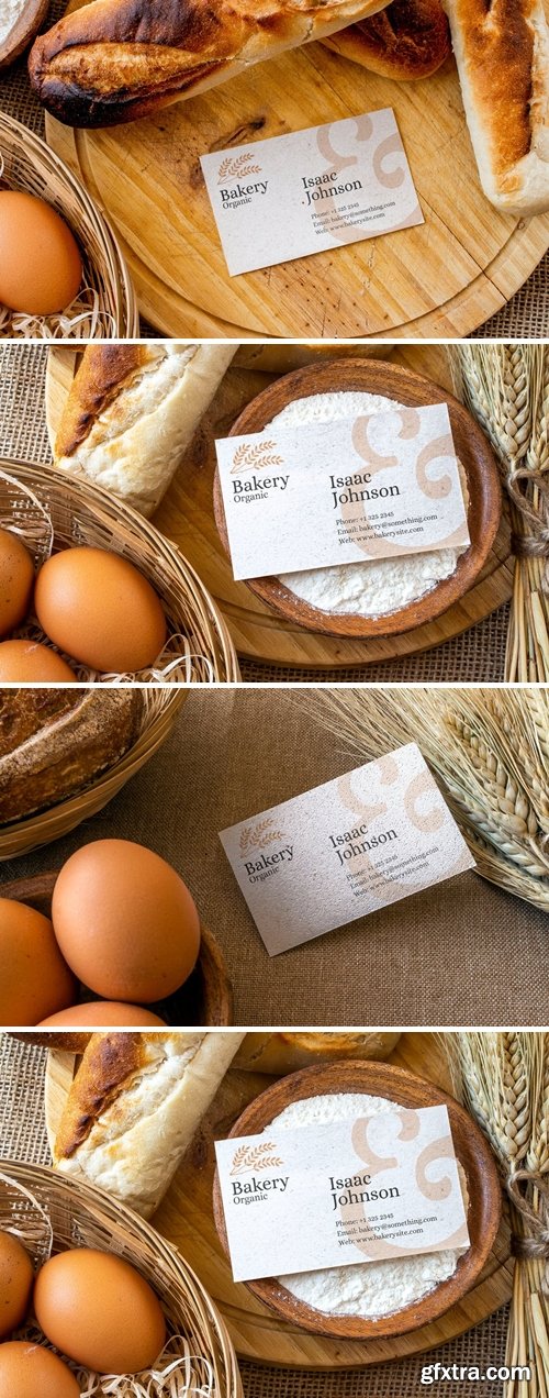 Bakery Business Card Mockup