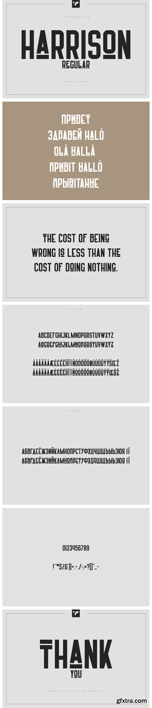 Harrison Regular Font