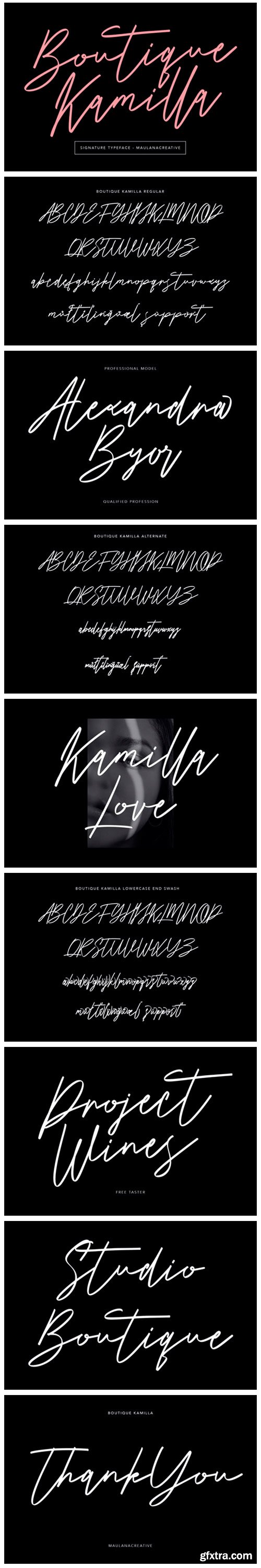 Boutique Kamilla Font