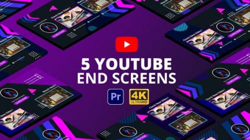 Videohive - YouTube End Screens Vol.4 | Premiere Pro MOGRT