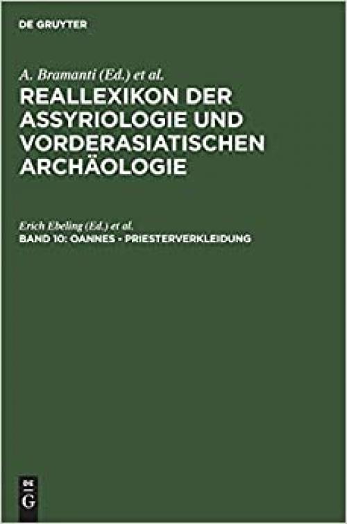  Reallexikon der Assyriologie und Vorderasiatischen Archaologie 