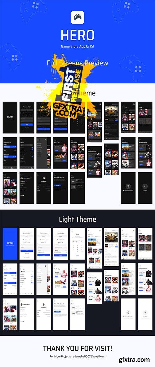 HERO- Game Store App Ui Kit