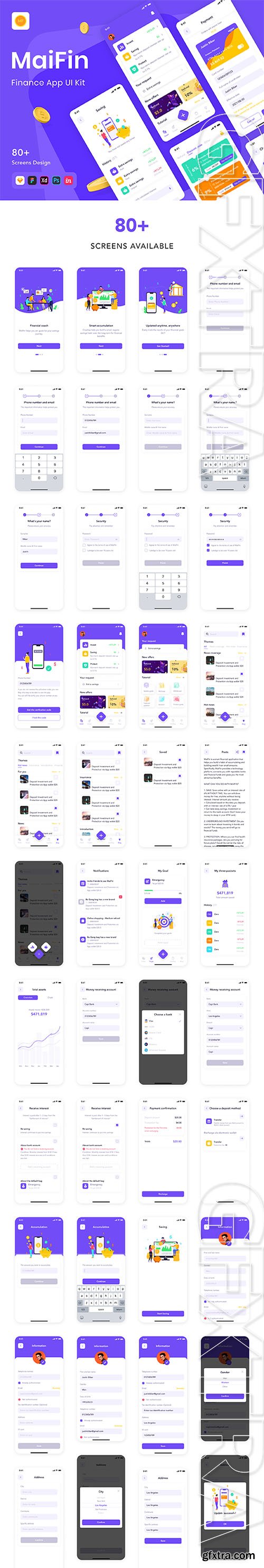 MaiFin - Finance App UI Kit
