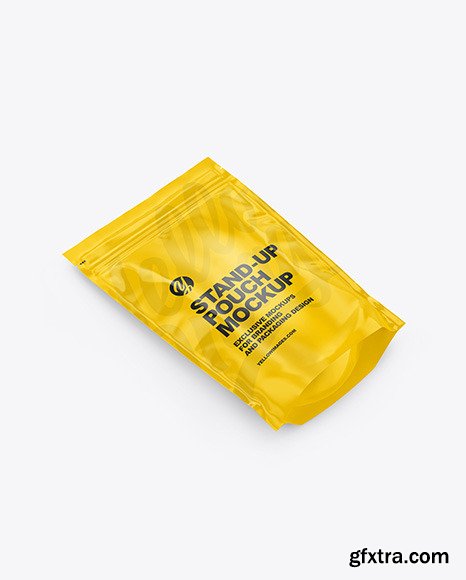 Glossy Stand-up Pouch Mockup 69617