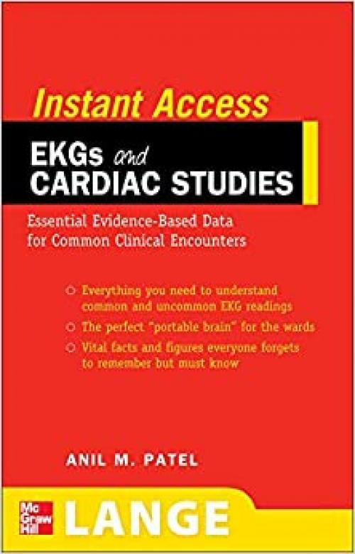  LANGE Instant Access EKGs and Cardiac Studies 