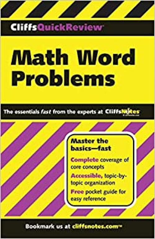  CliffsQuickReview Math Word Problems (Cliffs Quick Review (Paperback)) 