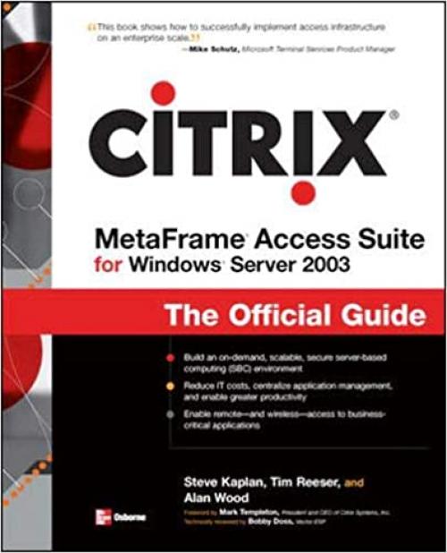  Citrix Metaframe Access Suite for Windows Server 2003 