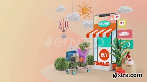 Videohive - Mobile Online Shopping AE Project - 28782295