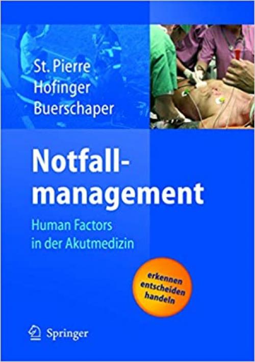  Notfallmanagement: Human Factors in der Akutmedizin (German Edition) 