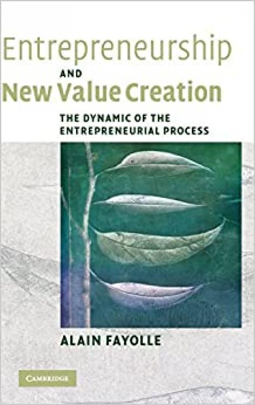  Entrepreneurship and New Value Creation: The Dynamic of the Entrepreneurial Process 