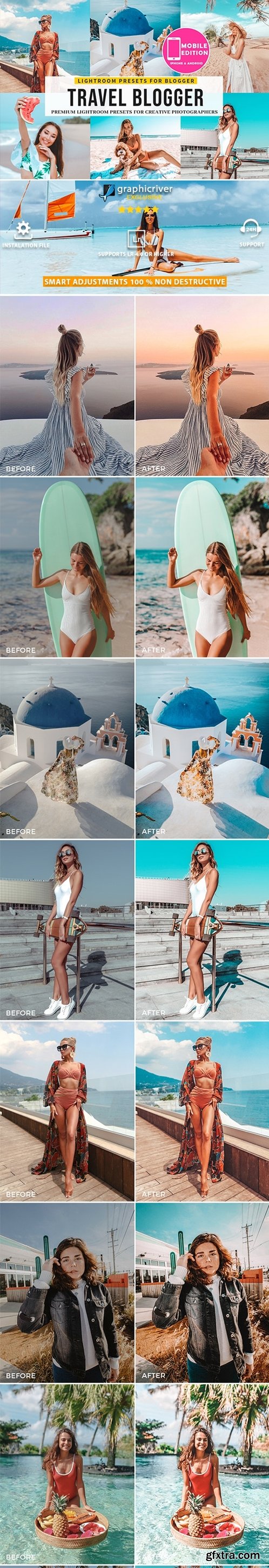 GraphicRiver - Travel blogger Lightroom Presets 28064270