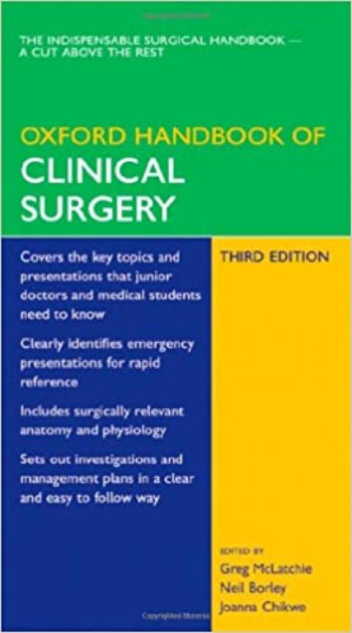  Oxford Handbook of Clinical Surgery (Oxford Handbooks Series) 