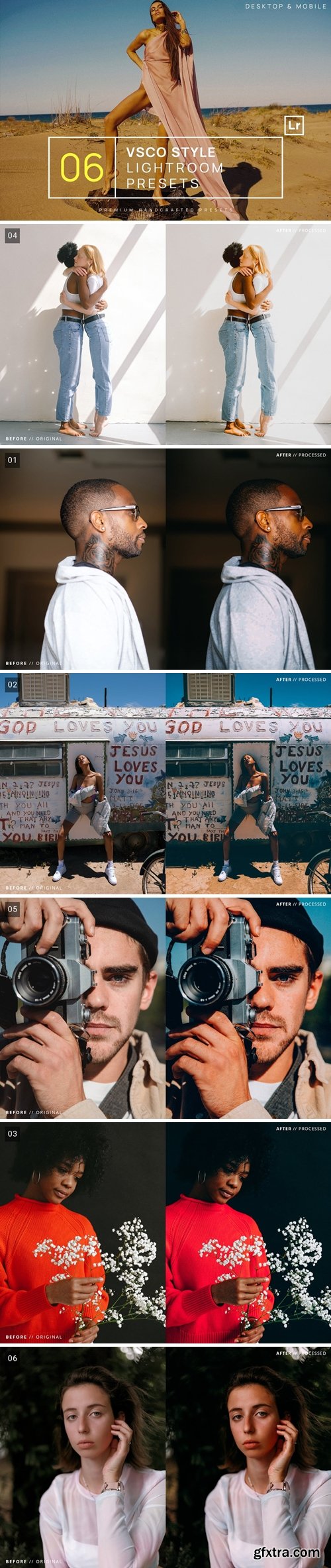 6 VSCO Style Lightroom Presets + Mobile