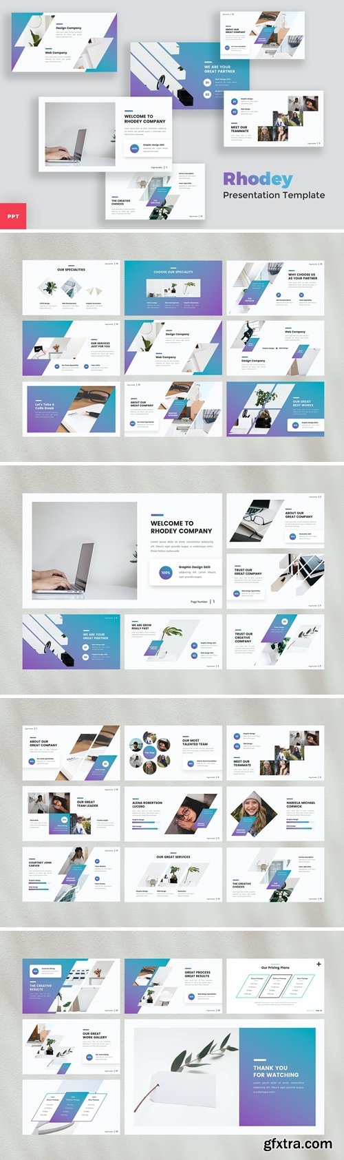 Creative Modern Powerpoint, Keynote and Google Slides Templates