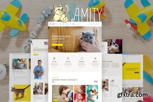 ThemeForest - Amity v1.0.0 - Animal Hospital & Veterinarian Template Kit - 29369376