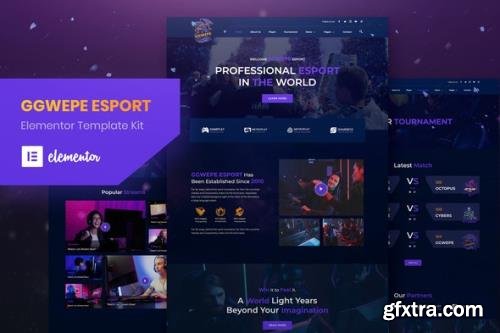 ThemeForest - GGWEPE v1.0.0 - Esports & Gaming Elementor Template Kit - 29430399