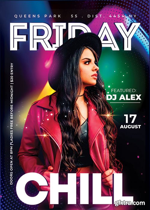 Friday Night Chill - Premium flyer psd template