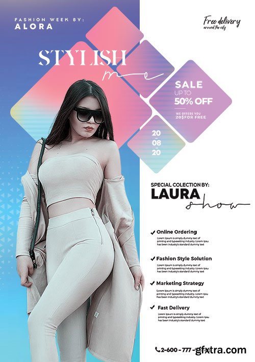 Fashion Summer Wear - Premium flyer psd template