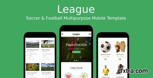 ThemeForest - League v1.0 - Soccer & Football Multipurpose Mobile Template - 19177155