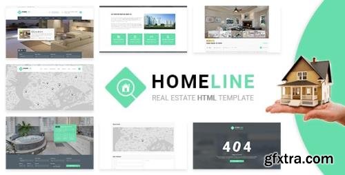 ThemeForest - Homeline v1.0 - Modern Unique Real Estate Template - 20465077