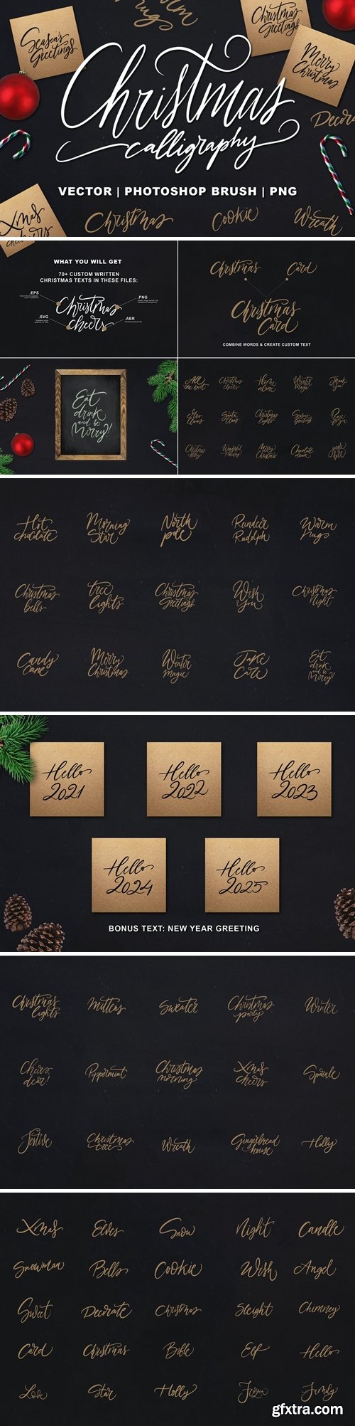 Christmas Calligraphy Mega Pack