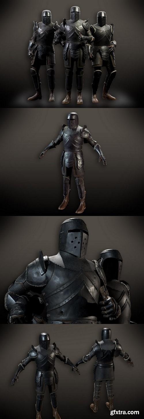 PBR Knight Armour 3D Model