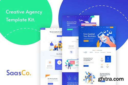 ThemeForest - SassCo v1.0.1 - App Landing & Startup Elementor Template Kit - 28756632