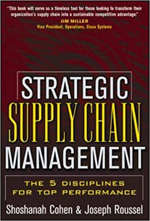  Strategic Supply Chain Management 