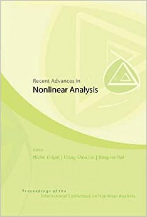  Recent Advances in Nonlinear Analysis (Proceedings of the International Conference on Nonlinear Analysis) 