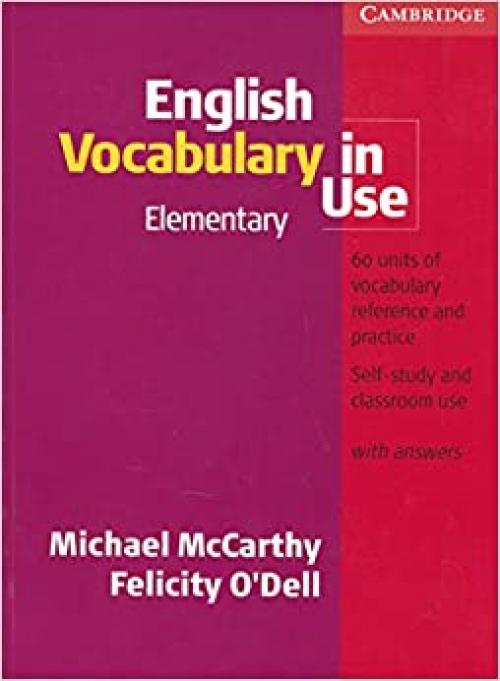  English Vocabulary in Use Elementary with Answers 