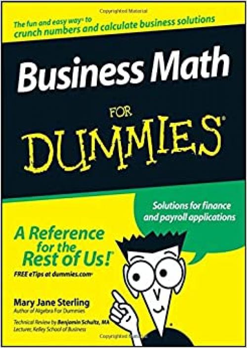  Business Math For Dummies 