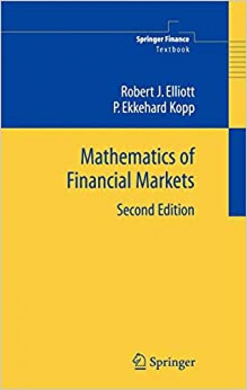  Mathematics of Financial Markets (Springer Finance) 