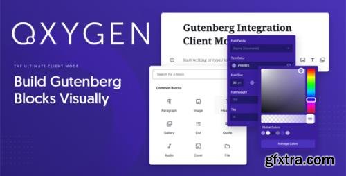 Oxygen Gutenberg Integration v1.4 - Build Gutenberg Blocks Visually - NULLED