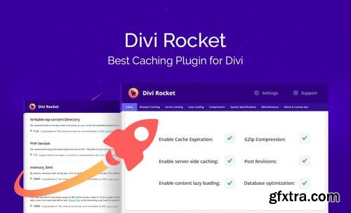 Divi Rocket v1.0.27 - Most Powerful Caching Plugin Specifically Designed For The Divi Theme - Divi Space - NULLED