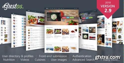 ThemeForest - Gustos v2.9.16 - Community-Driven Food Recipes with Front-end Submission System - 10408604