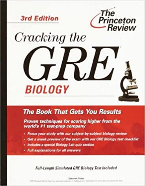  Cracking the GRE Biology, 3rd Edition (Princeton Review: Cracking the GRE Biology) 