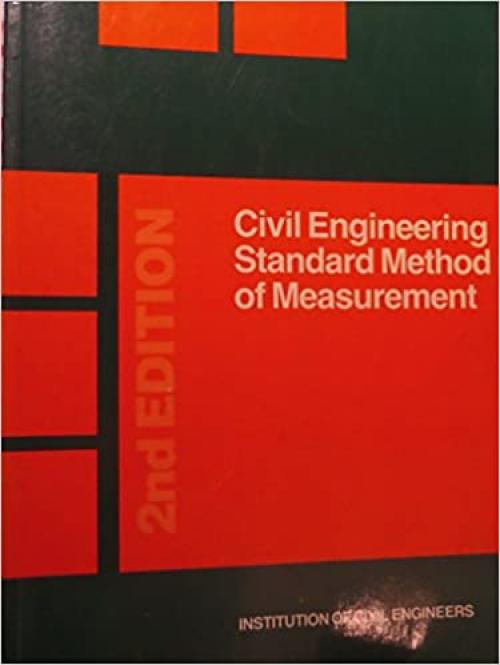  Civil Engineering Standard Method of Measurement 