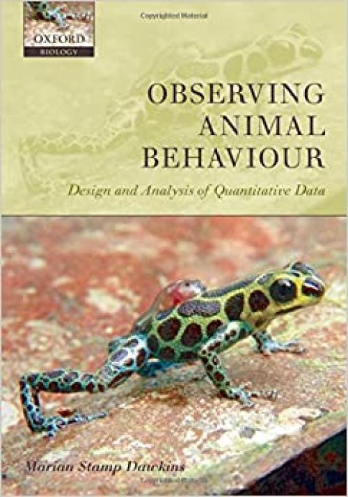  Observing Animal Behaviour: Design and Analysis of Quantitive Controls 