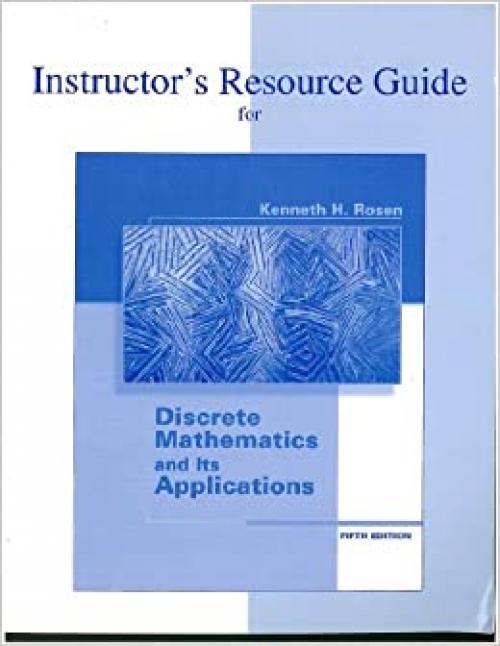  Discrete Mathematics and Its Applications Instructor Resource Guide 