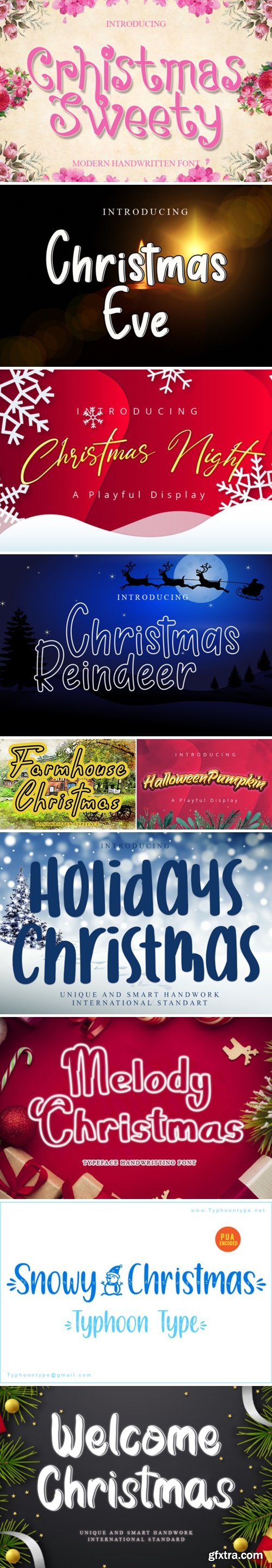 Christmas Font Bundle 2