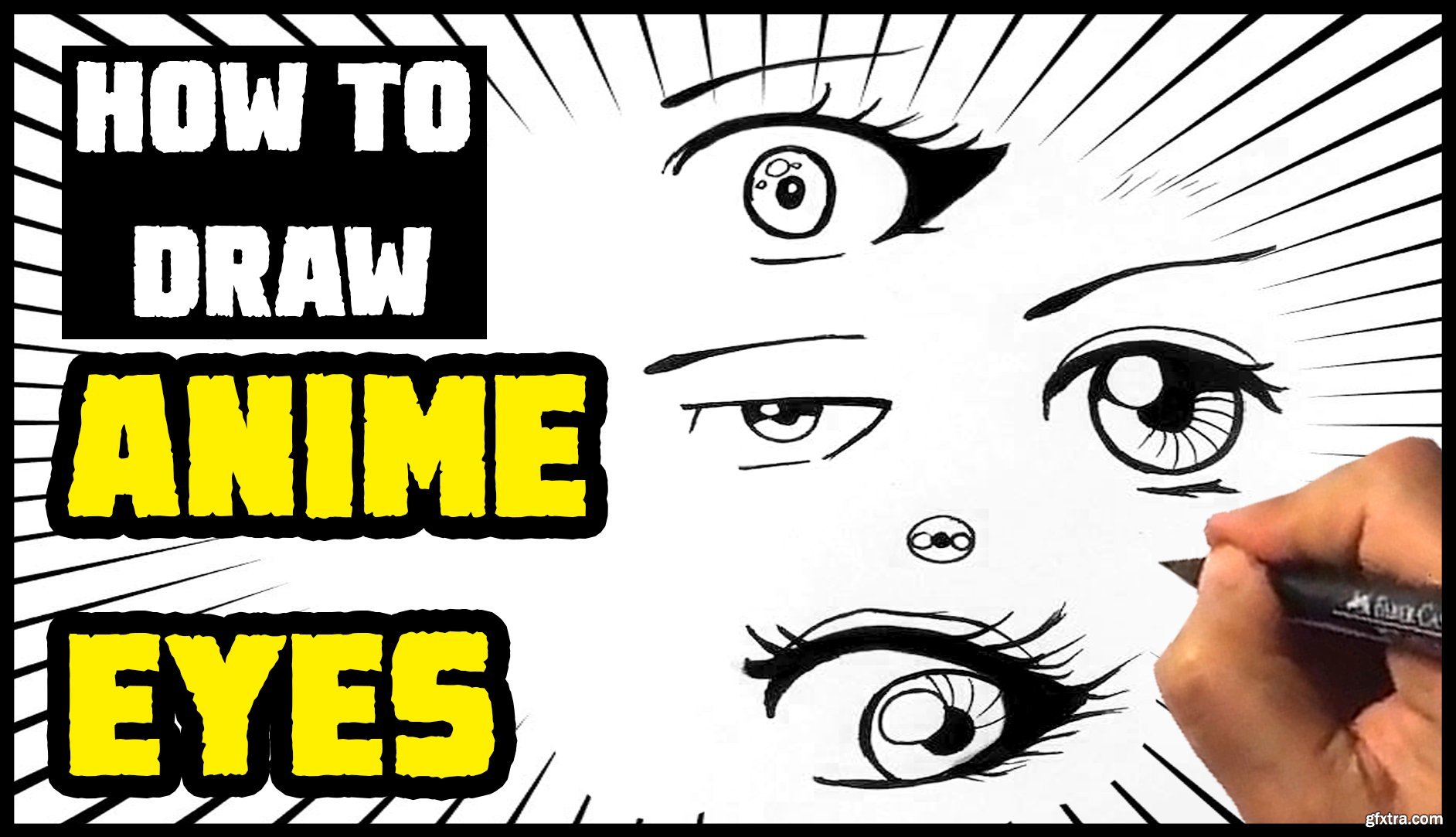 How to Draw Anime Eyes - For Beginners » GFxtra