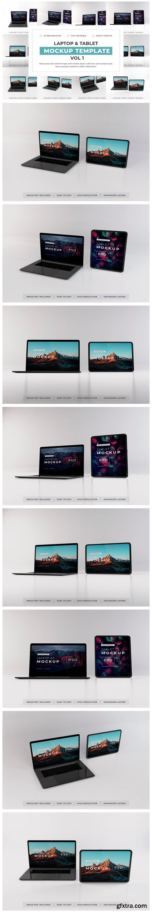 Laptop and Tablet Mockup Bundle Vol 1 6717910