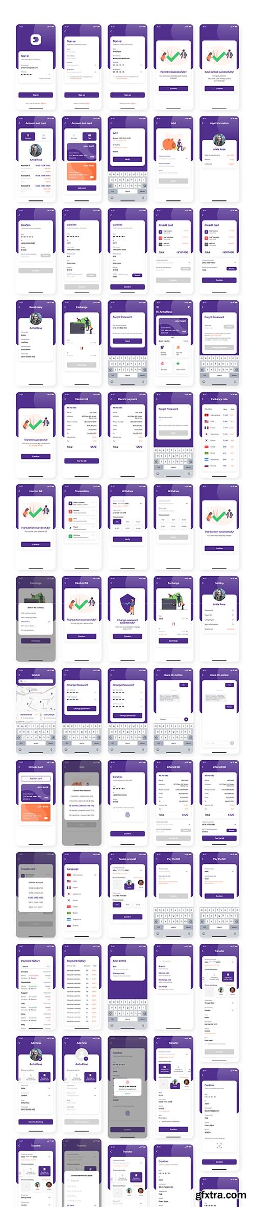 Miwal - Banking App UI Kit