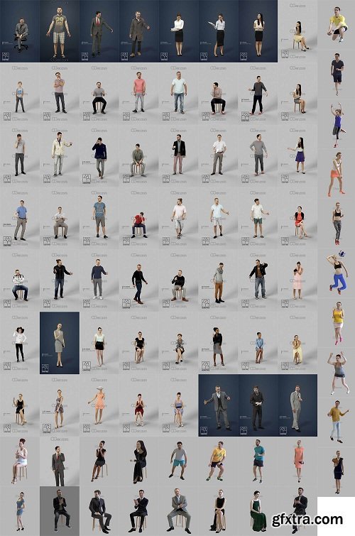 Gobotree People - 82 people 3d Models