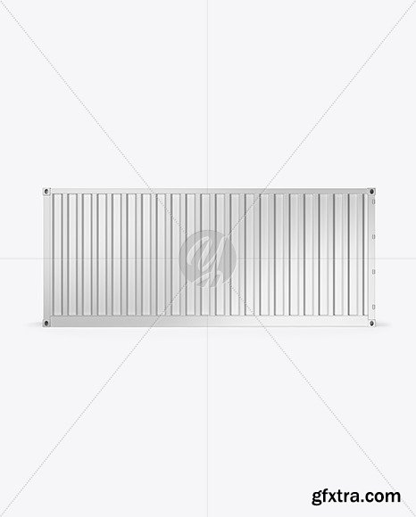 Shipping Container Mockup - Side View 67626