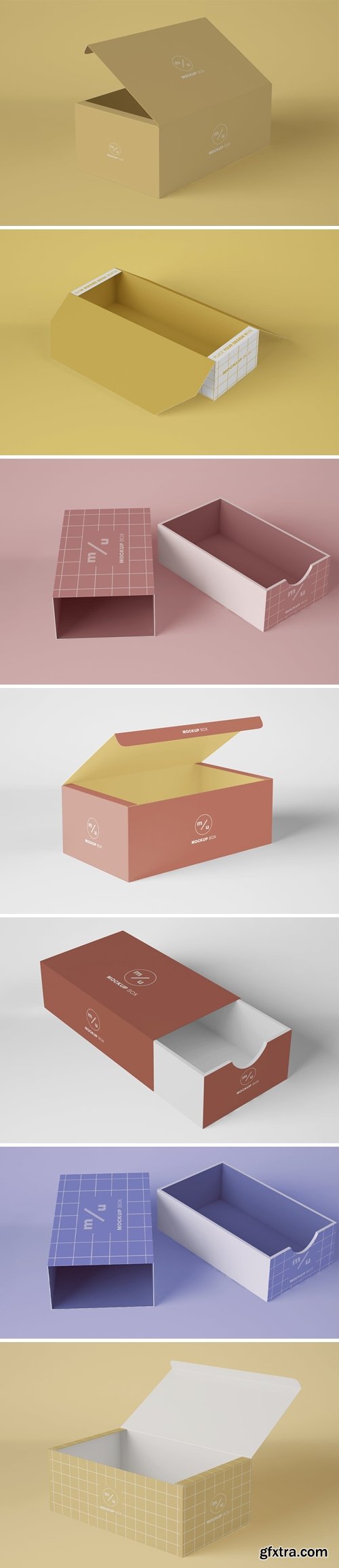 Opened Box Packaging Mockup